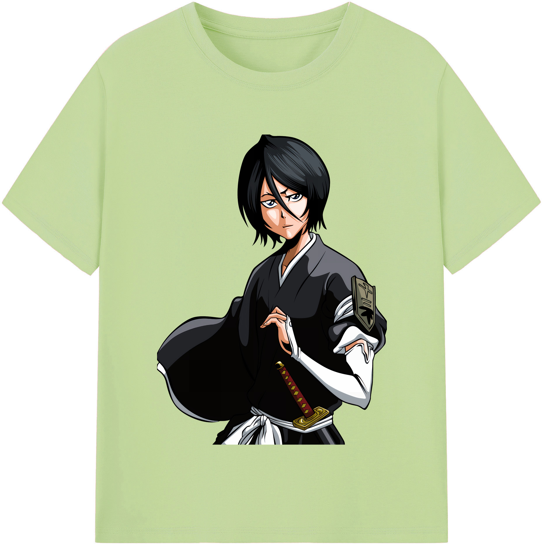 （画像用） ブリーチ 朽木ルキア BLEACH Kuchiki Rukia 綿100％半袖Tシャツ（フロントプリント）